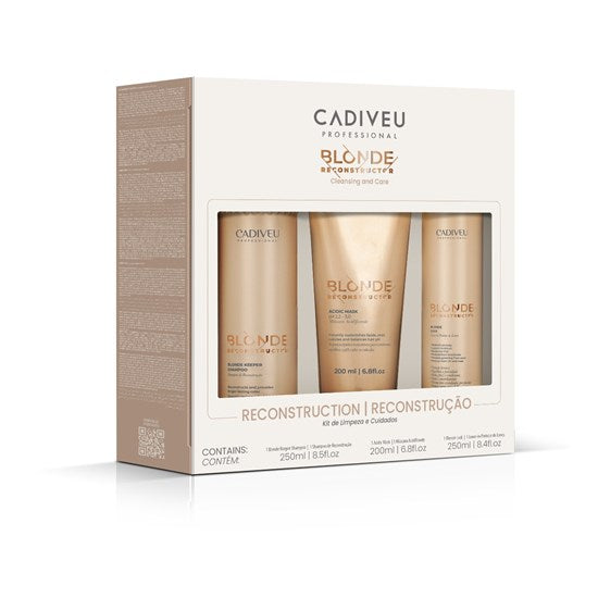 Cadiveu Professional Blonde Reconstructor Kit Homecare 3 Passos