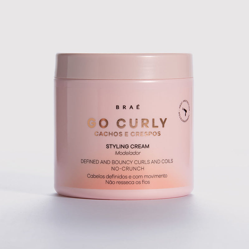 KIT BRAÉ GO CURLY DAY AFTER 260G + STYLING CREAM 500G